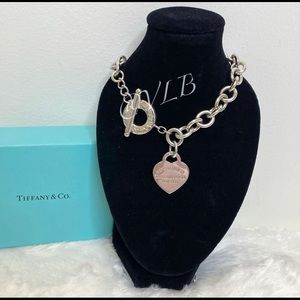Authentic Tiffany Heart Toggle Necklace